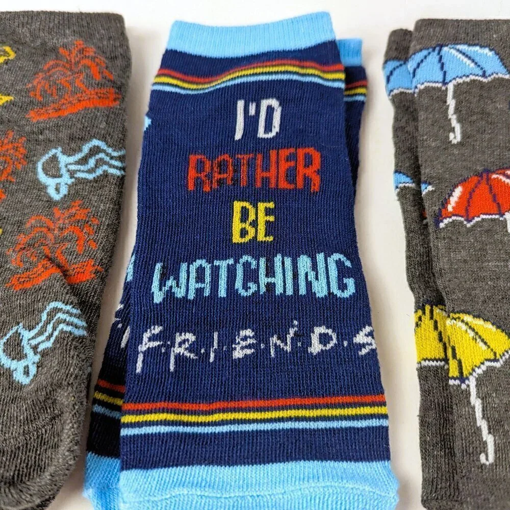 NEW Friends Navy/Gray Women's Sock Set - 4 Pairs